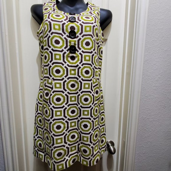 RICHARD MALCOLM Elegant Jacquard Sleeveless Sheath Petite Lined Dress - Picture 1 of 11